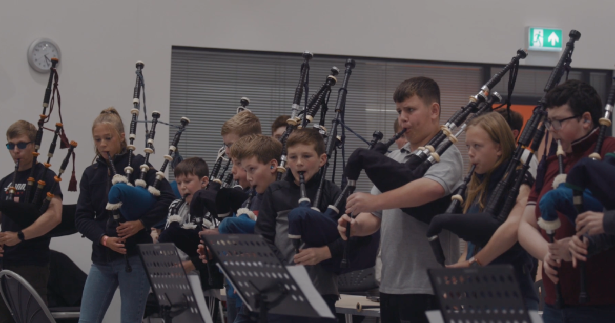 OpenGraph Image for St Margaret’s teams up with National Youth Pipe Band