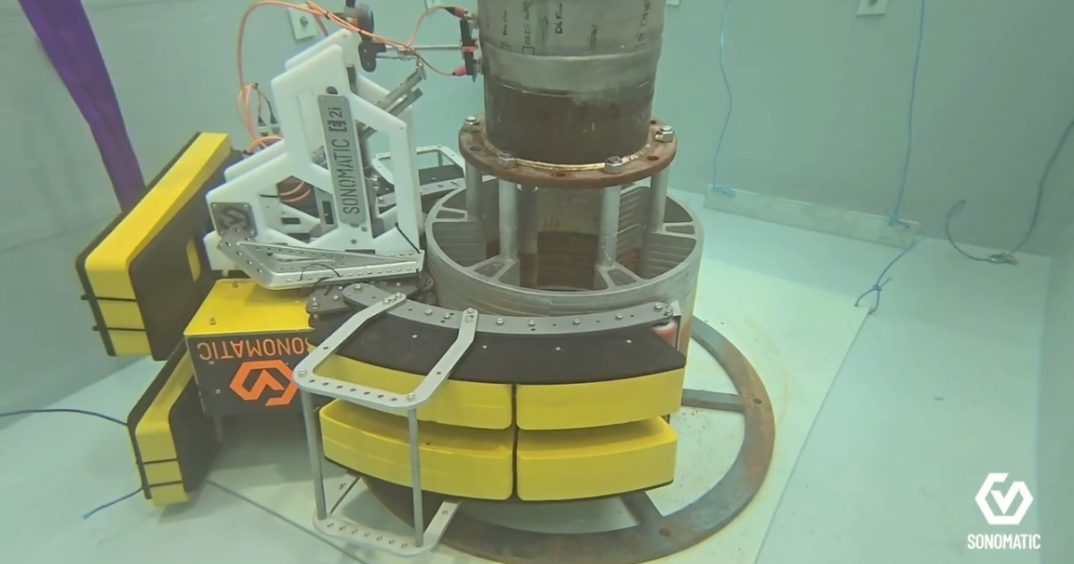 OpenGraph Image for Sonomatic launches i-Claw for advanced subsea I-tube weld inspection