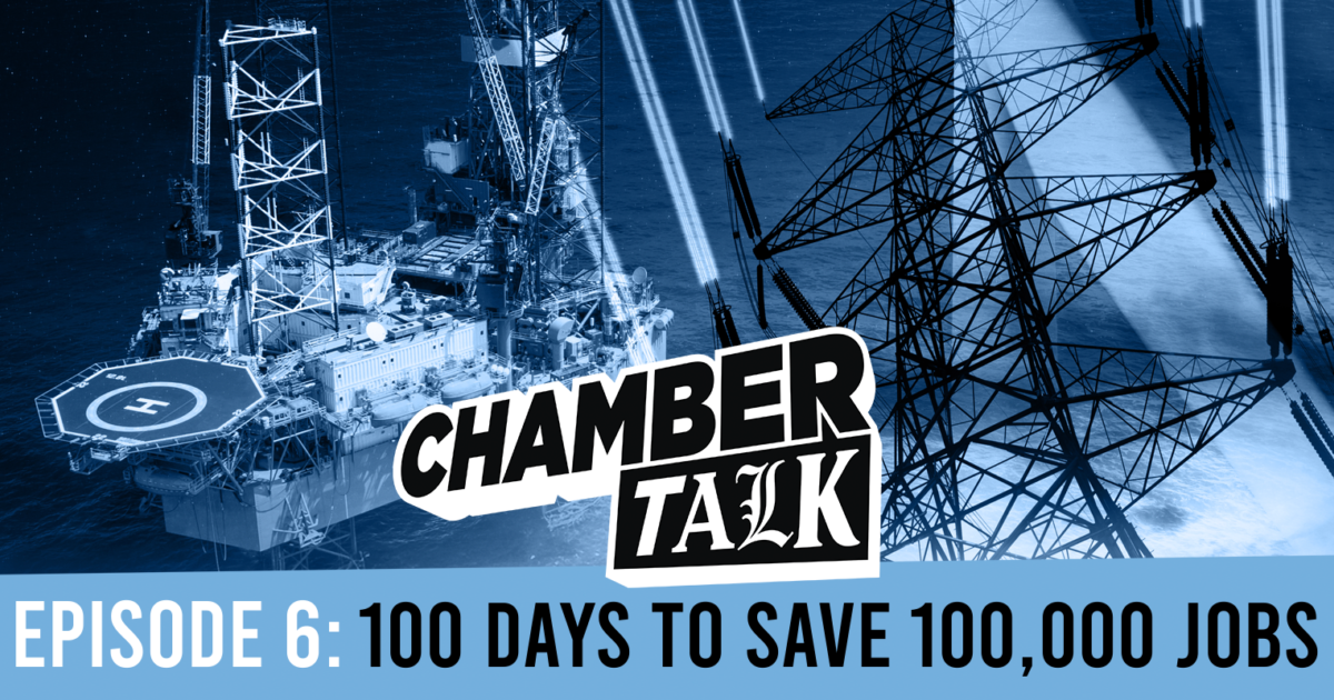 OpenGraph Image for ChamberTalk: 100 days to save 100,000 jobs