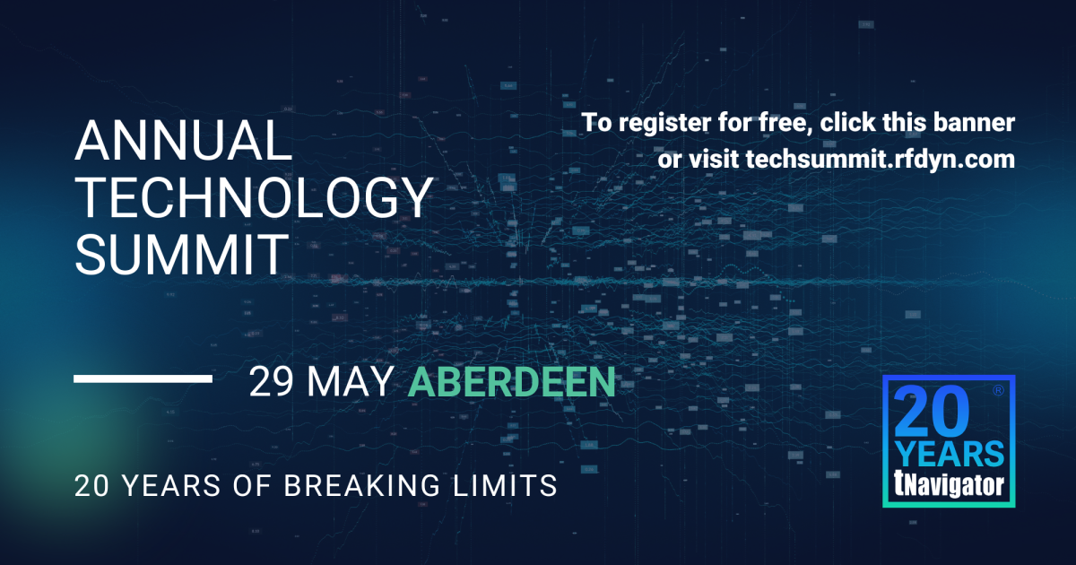 OpenGraph Image for RFD’s tNavigator Annual Technology Summit comes to Aberdeen on 29th May