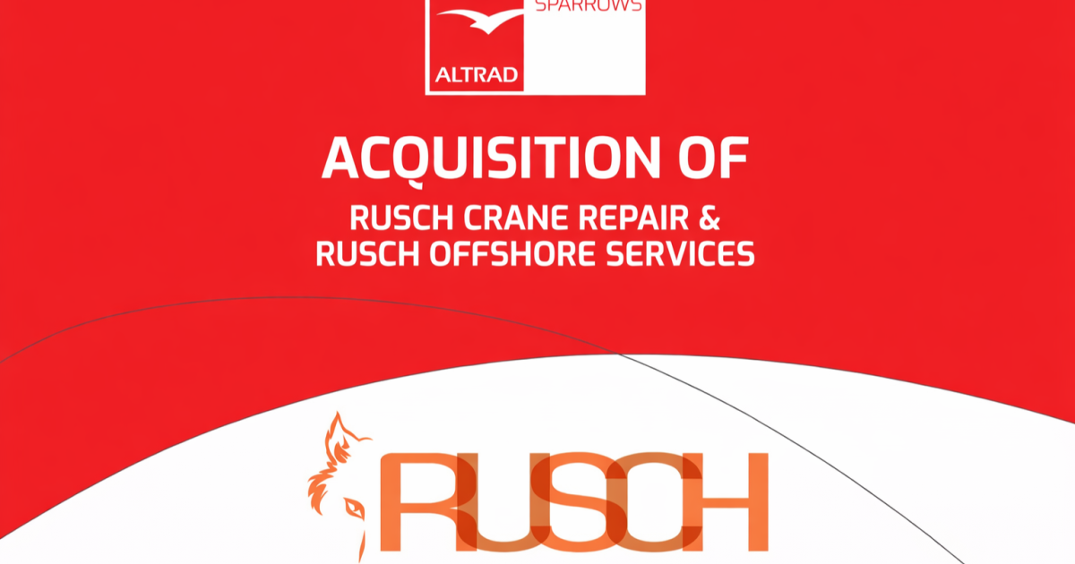 OpenGraph Image for Altrad Sparrows acquires Rusch Crane Repair and Offshore Services businesses