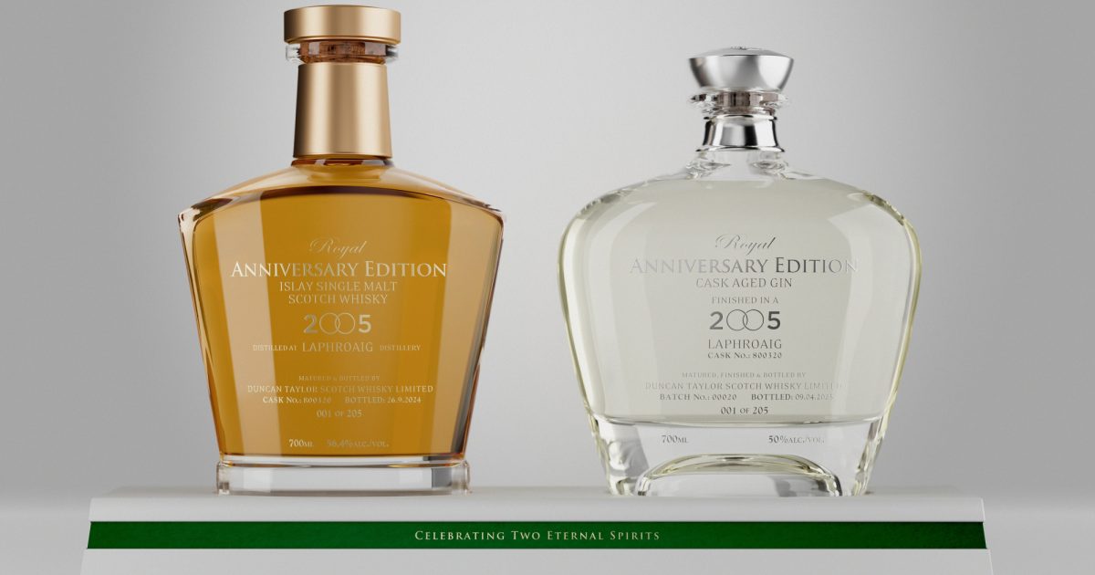 OpenGraph Image for Duncan Taylor Scotch Whisky presents 20th wedding anniversary gift to the King & Queen