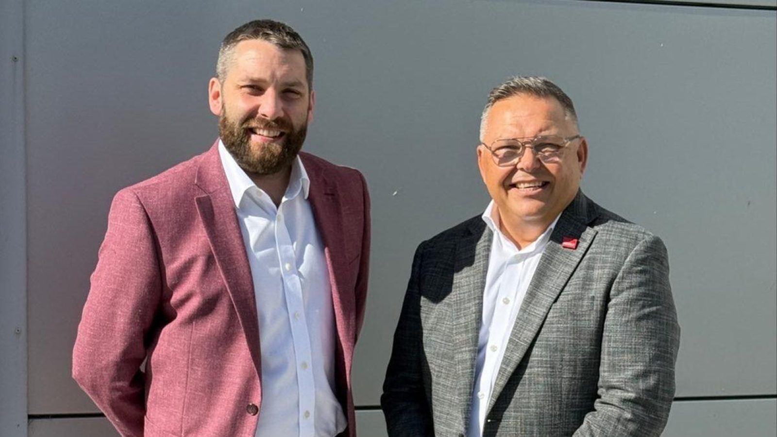 Chris McGeehan (left), RSD Vantage business unit manager and Andrew Cunningham, Molyslip commercial manager.