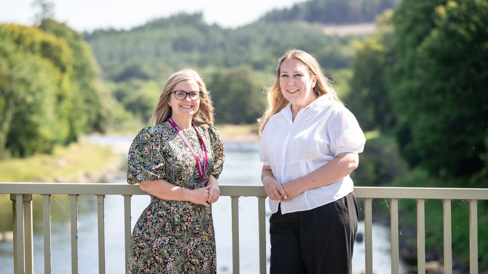 Laura Mearns (left) and Claire Fleming of the River Dee Trust.