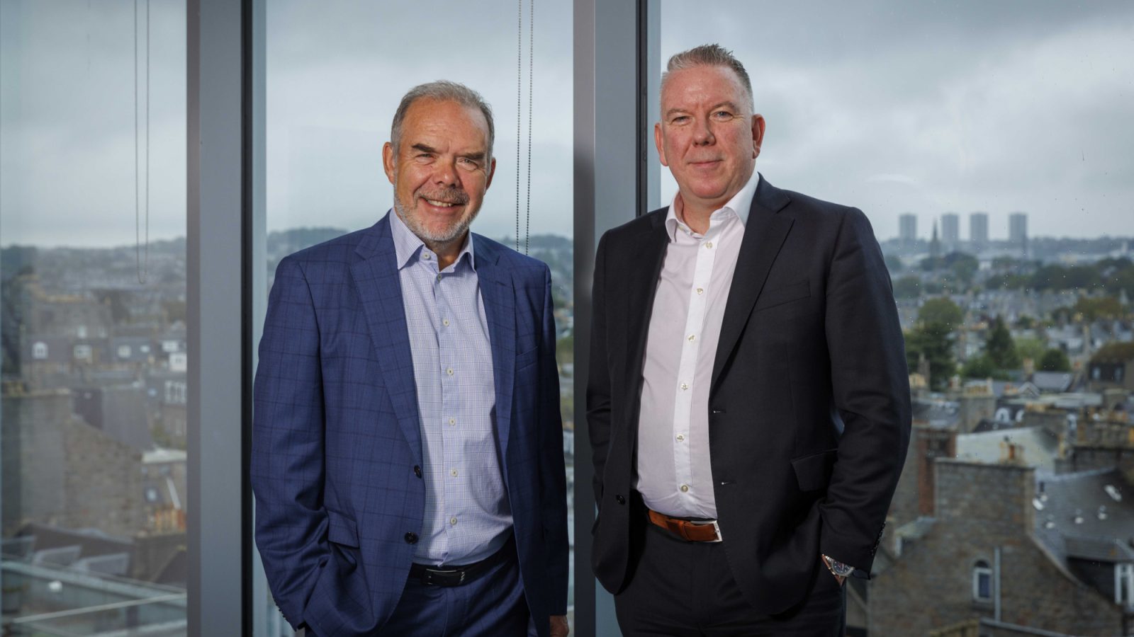 Andrew Forsyth, left, and Grant Morrison.