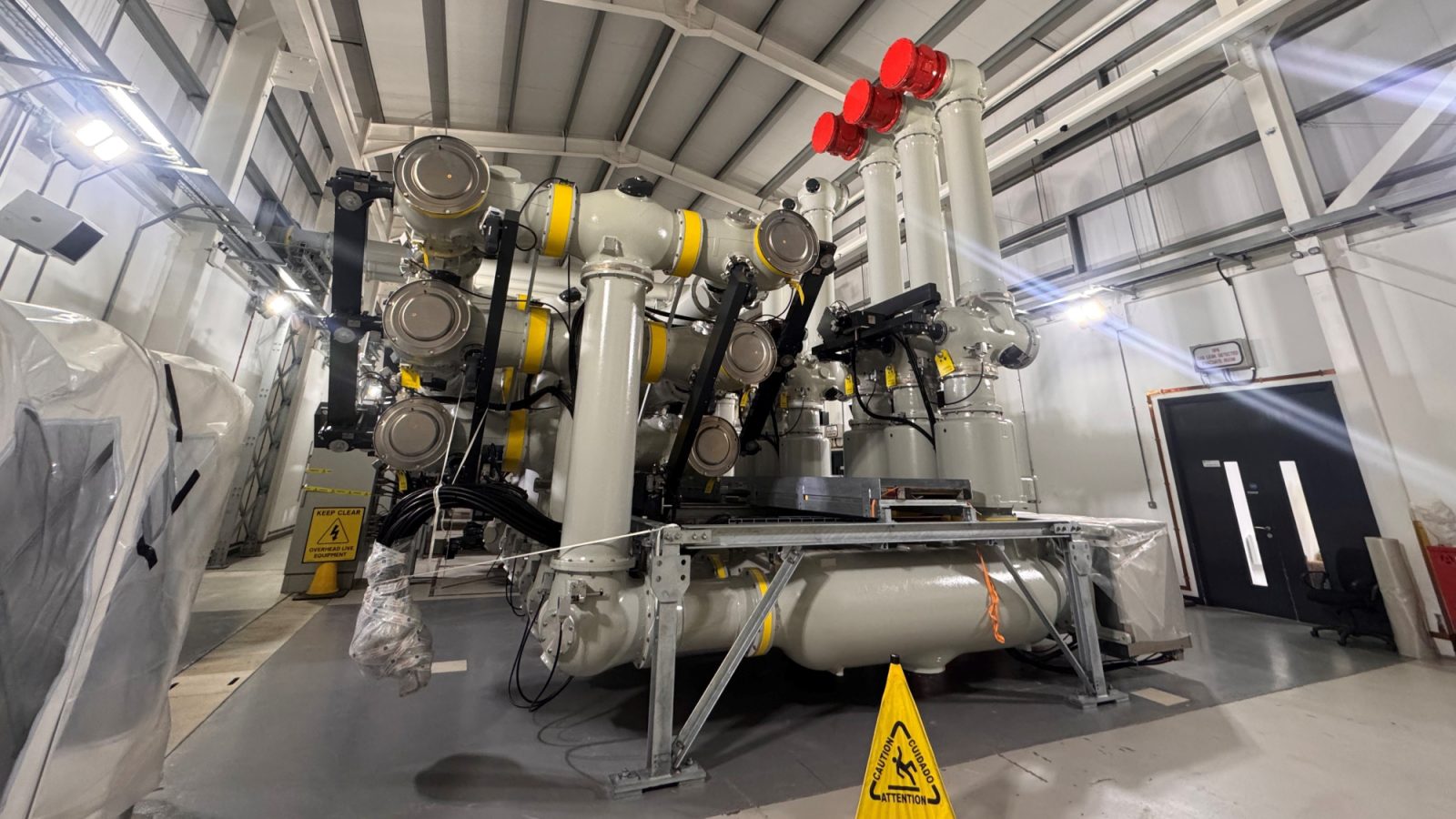 New GIS equipment arrives on site at the New Deer Substation extension project