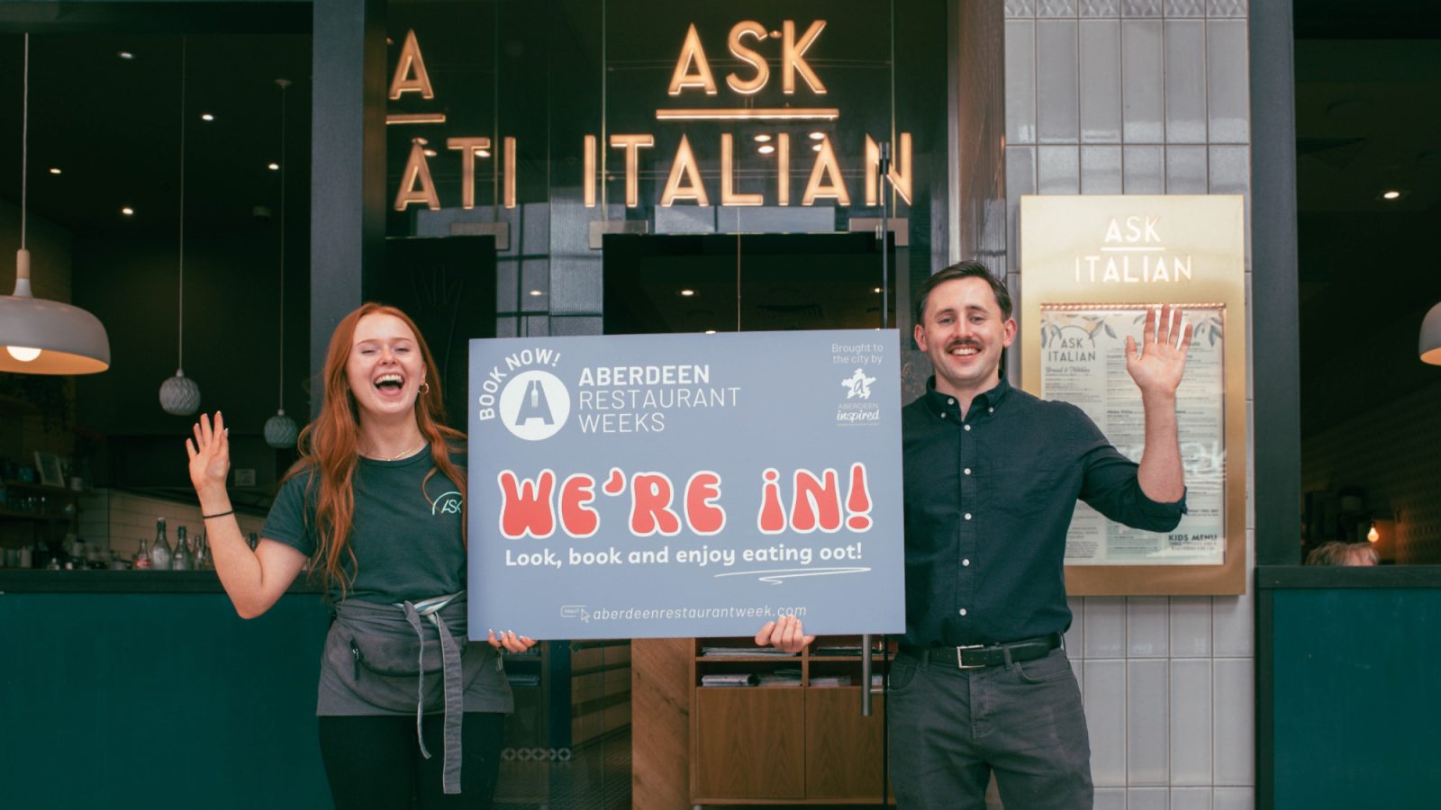 Ask Italian: Staff members Gavin Thomas and Orla Jennings.