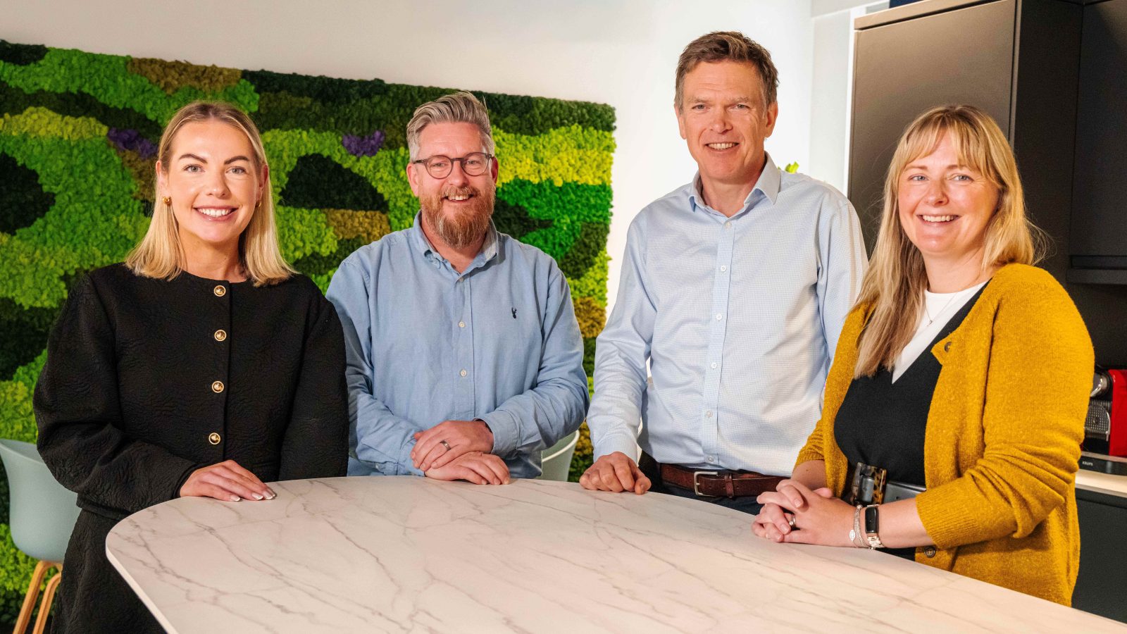 (L-R) Tara Stott - Associate Director Project + Programme Services and Mark Forbes - Regional Director Project + Programme Services at AtkinsRéalis with Neil Munro - Subsea Manager EMEA and Lucy Bly - Aberdeen Manager at OSRL.