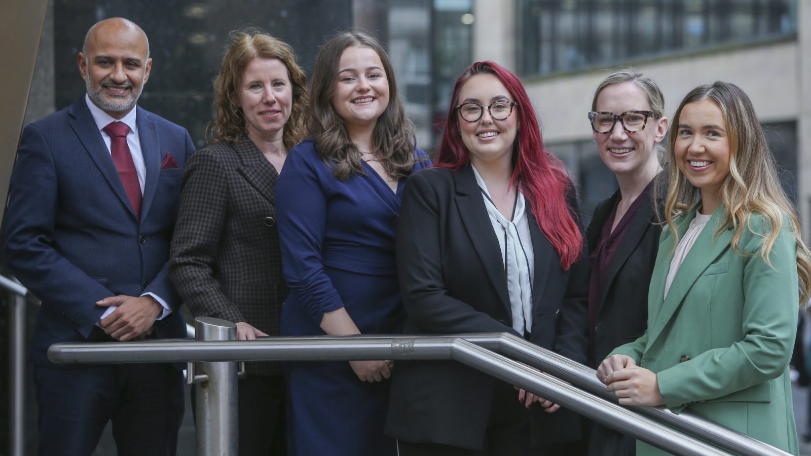 Ahsan Mustafa, Fiona O’Donnell, Chloe Imrie, Jade Kinninmont, Rebecca White and Katie Macdonald. Photo by Gordon Terris for The Herald Picture Agency