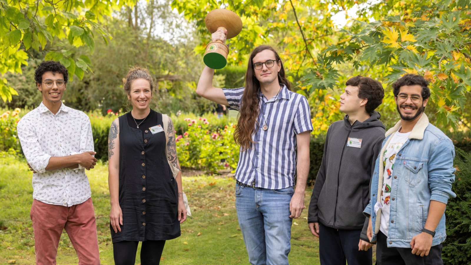 From left, Max Fontaine, Amy Beach, Justin Saddler, Taran Murphy, and Santiago Castano Sirosi. Image courtesy of Laura Bennetto and BUC