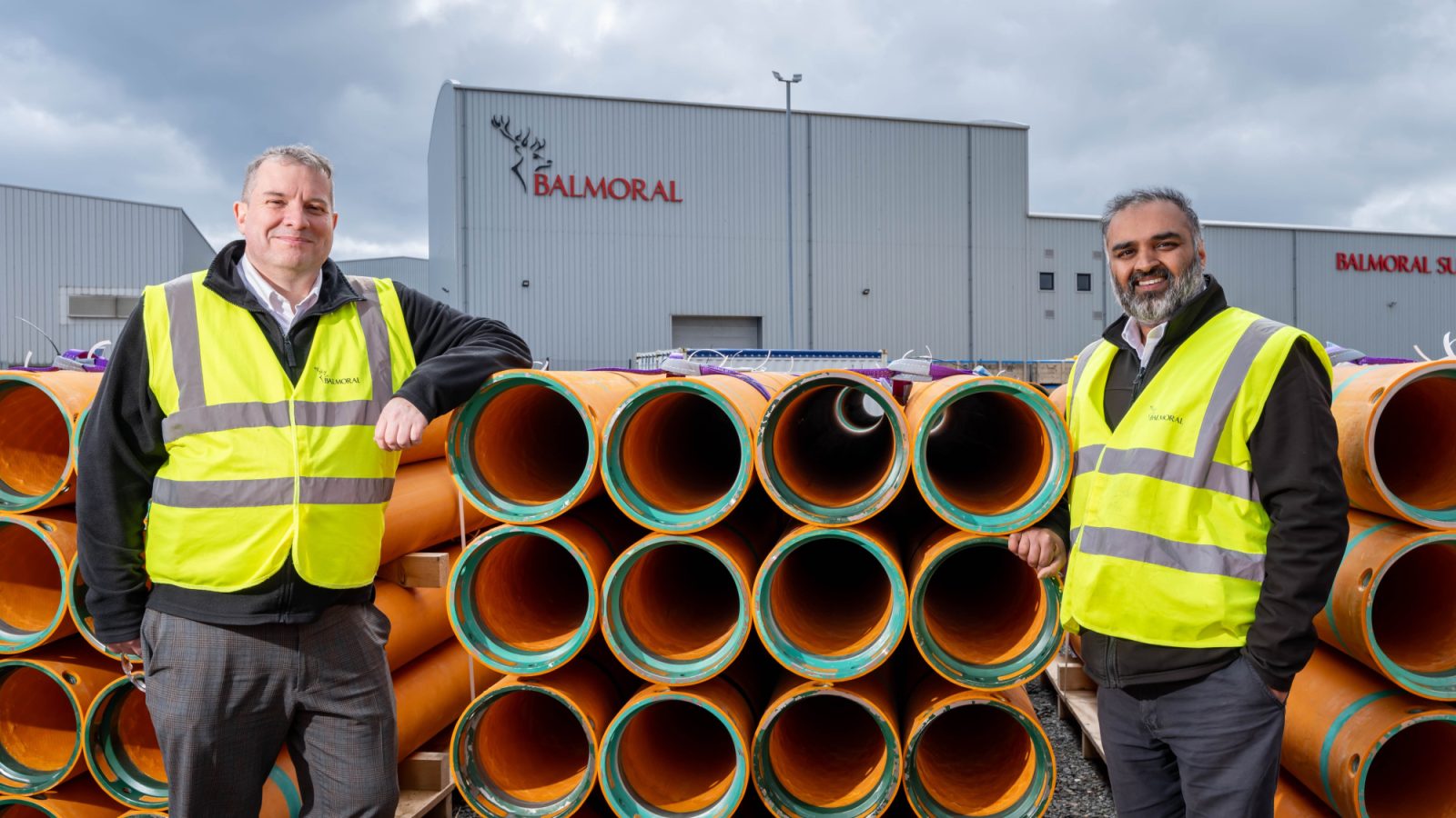 Fraser Milne, Engineering and Projects Director and Dr Aneel Gill, Head of Product Innovation and Research and Development at Balmoral Comtec