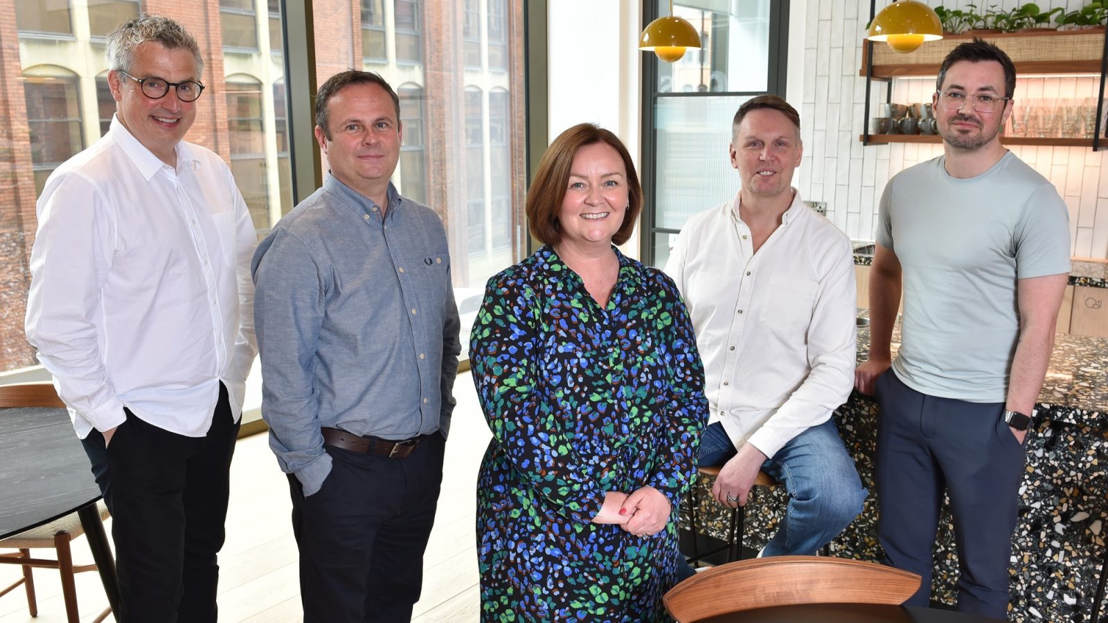 Andy Laing, Craig Paterson, Elaine Maddison, Alan Gardiner and Andrew Sinclair