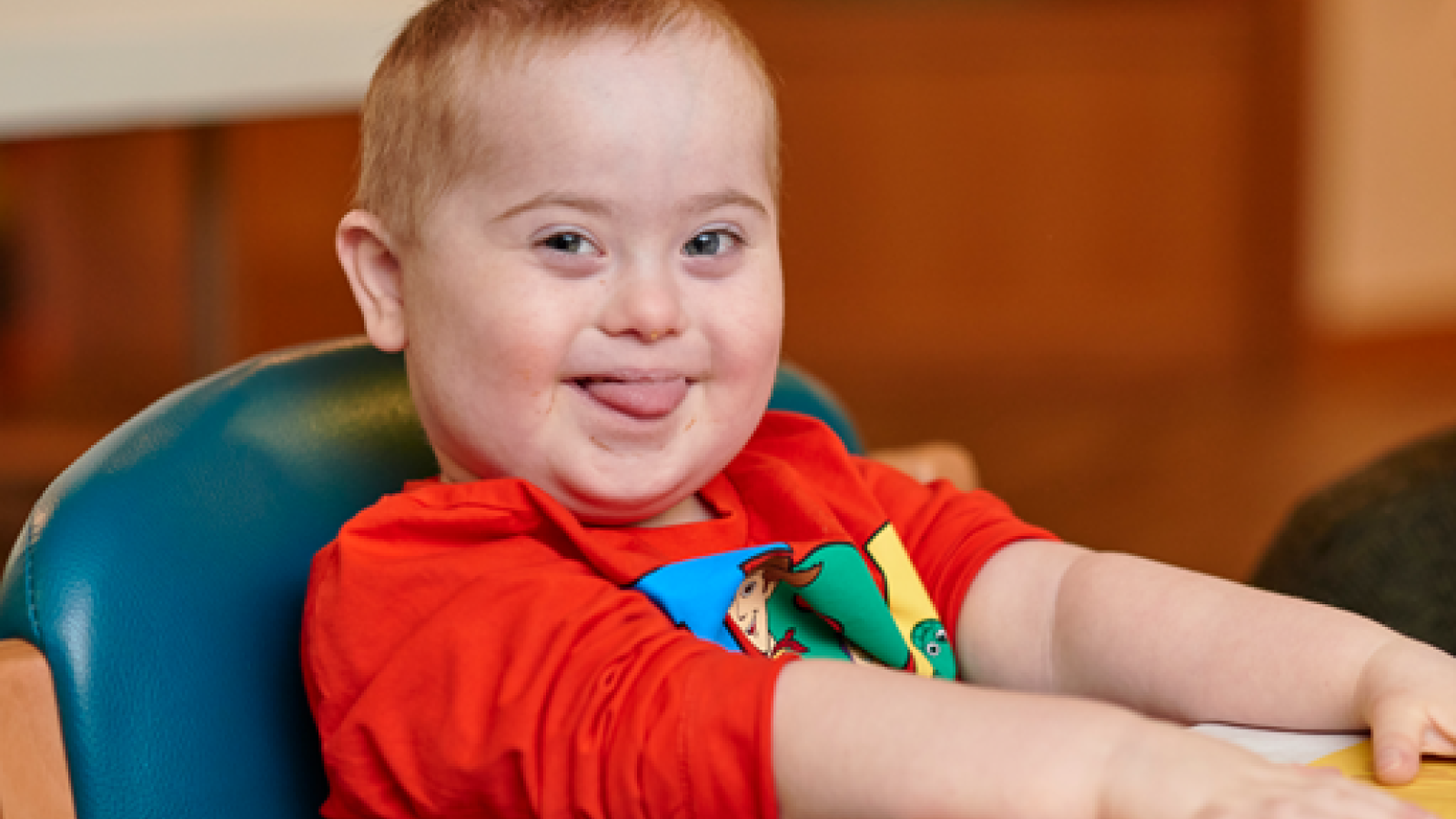 Peter Flood having fun at Rachel House