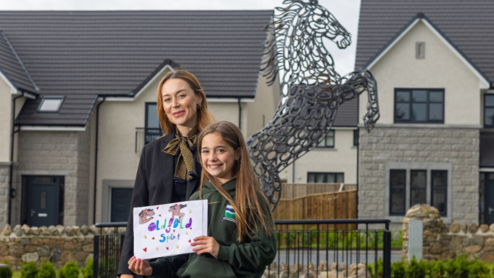 Cala Homes sales advisor Ebony Rettie (left) with Ebony Lorraine Taggart (right)