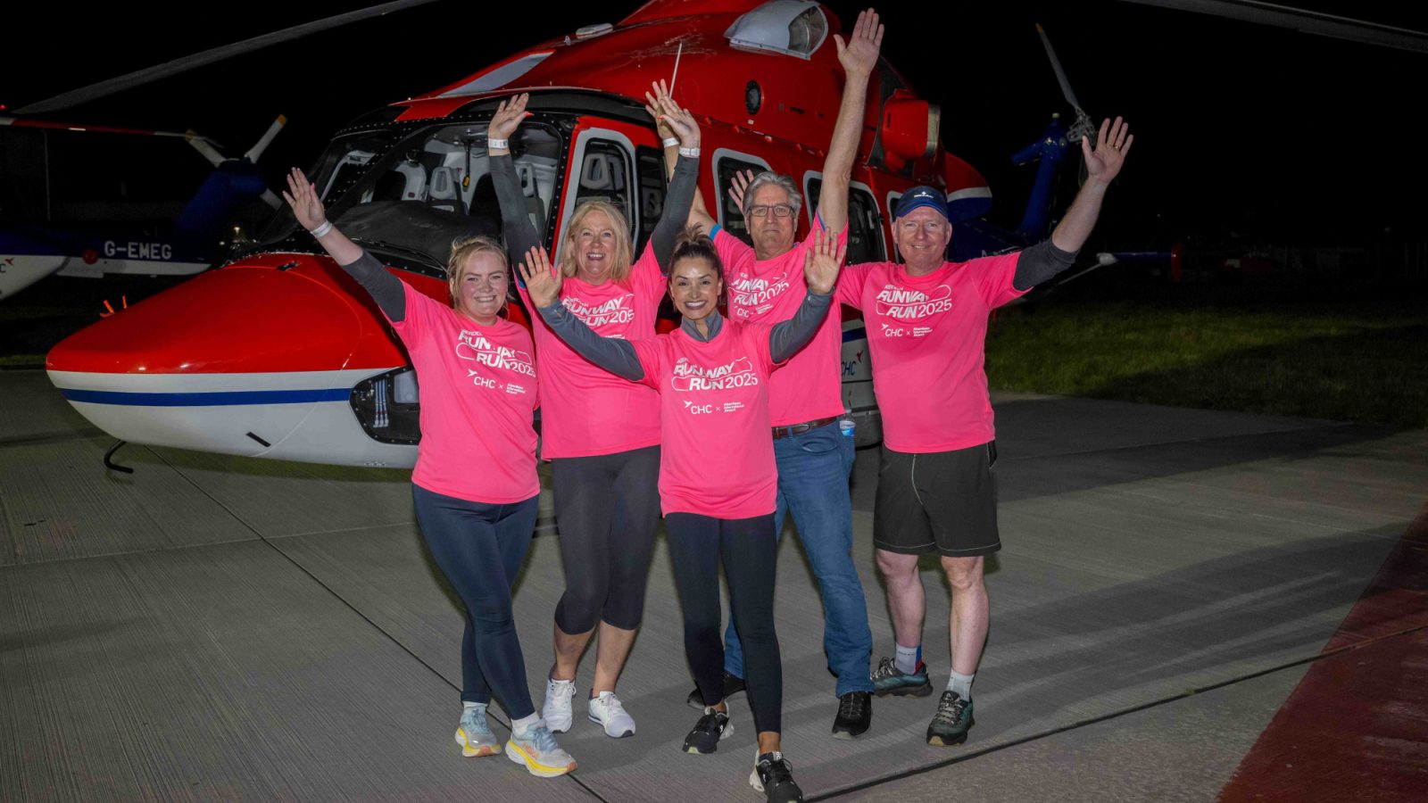 Charon Hanlon, Cirrus Workspaces Centre Manager (centre front) with the Cirrus Runway Run team.