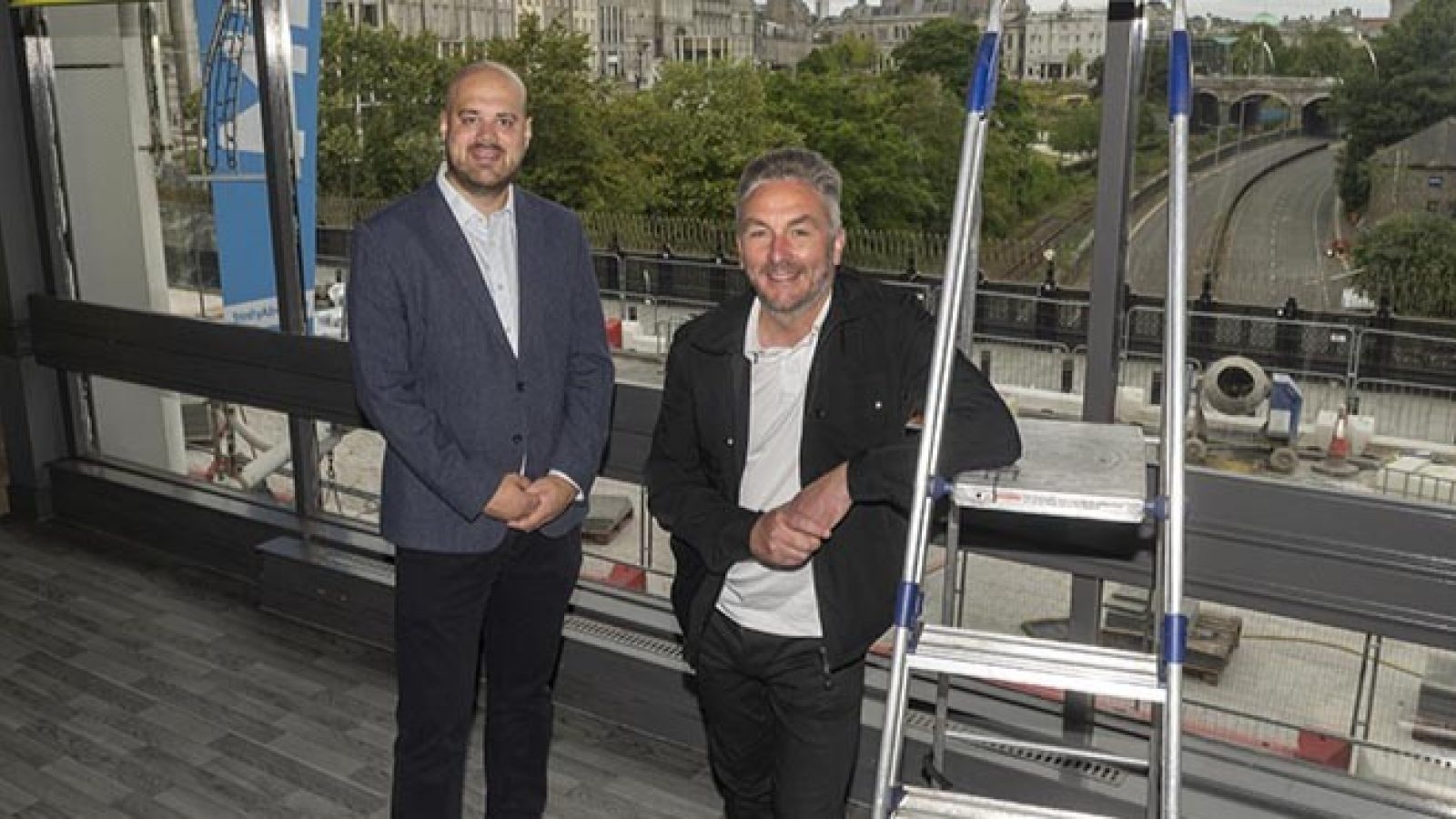 Councillor Alex McLellan (left) and Kevin Dalgleish (right).