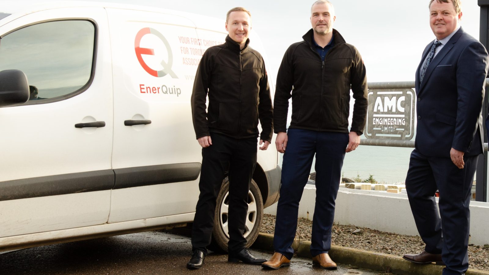 Pictured, from left, are: Andrew Robins (Managing Director), John Duncan (Technical Director) and Andrew Polson (Chairman).