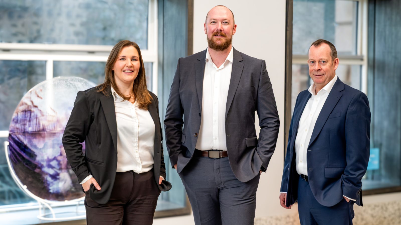 L-R: Lisa Cowie, Corrie Deans and Graeme Nisbet