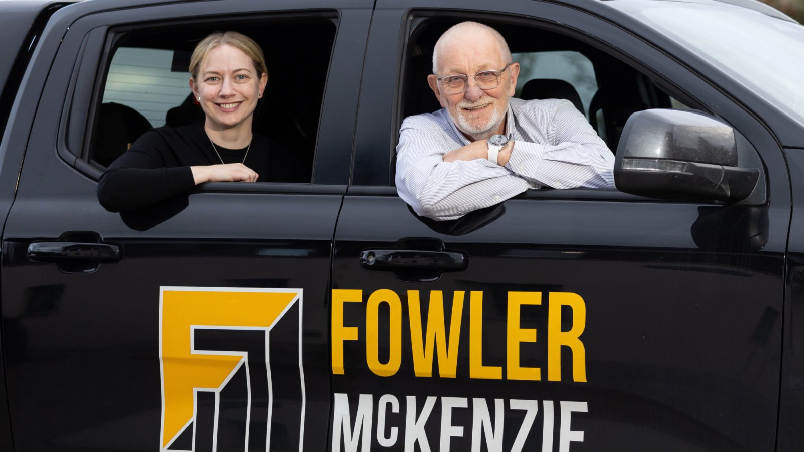 Leanne McIntosh, fundraising manager at All Life Chances, left, and Phil McKenzie, managing director at Fowler McKenzie
