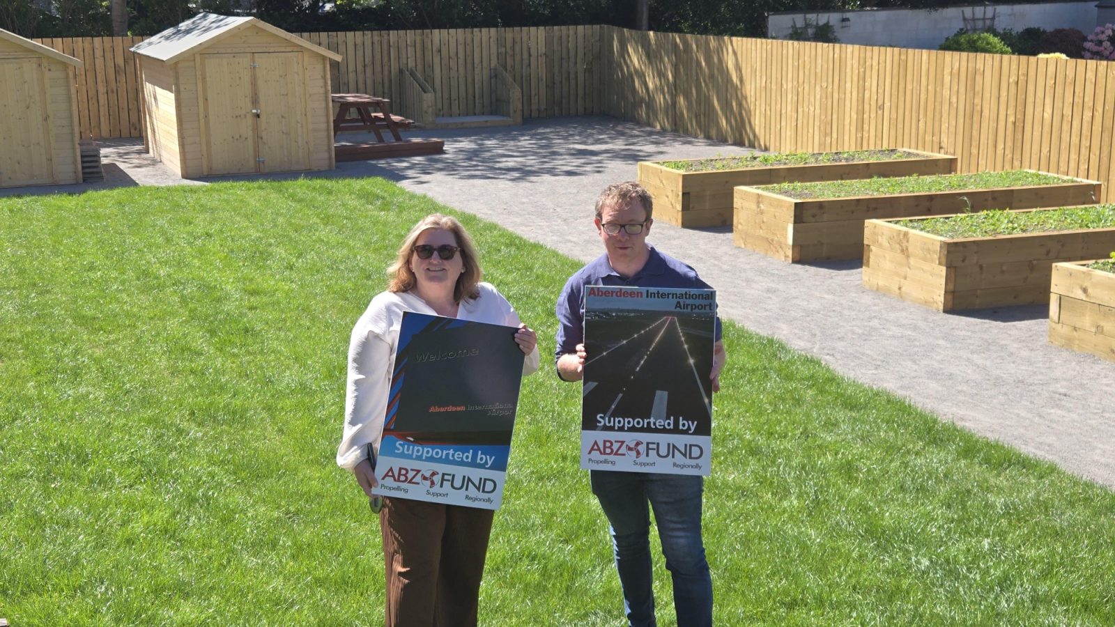 MSP Jackie Dunbar on a visit to Gairn Community Garden in May 2025.