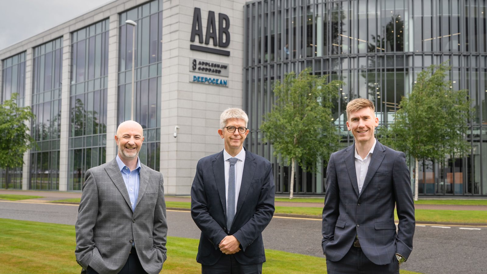 L to R: Graeme Robertson, Derek Mair (Partner & Head of Aberdeen) and Gregor McCallan, AAB