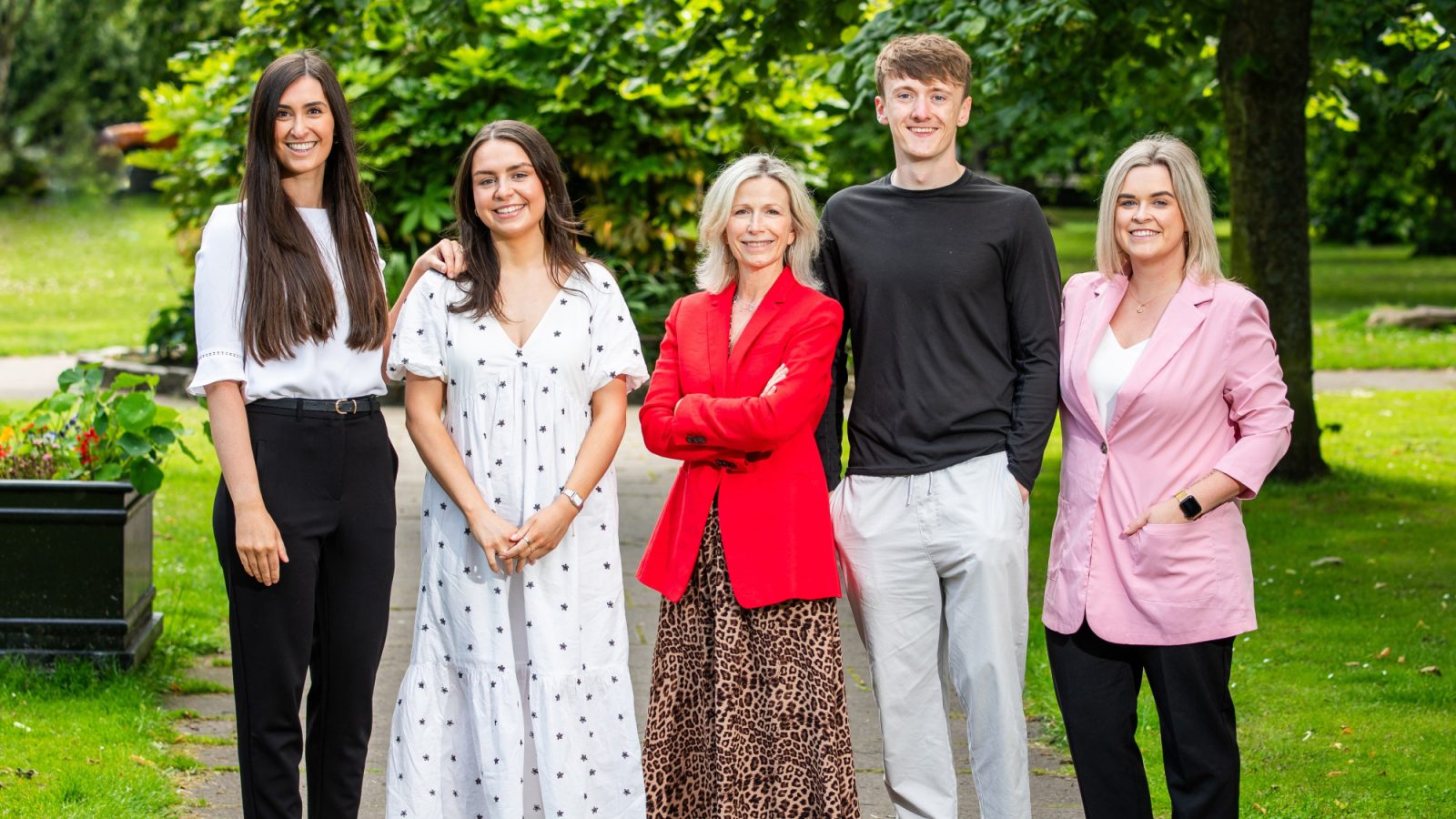 Rhona Gillan, Emily Black, Skerry Read, Fraser Laughton and Suzanne Irvine