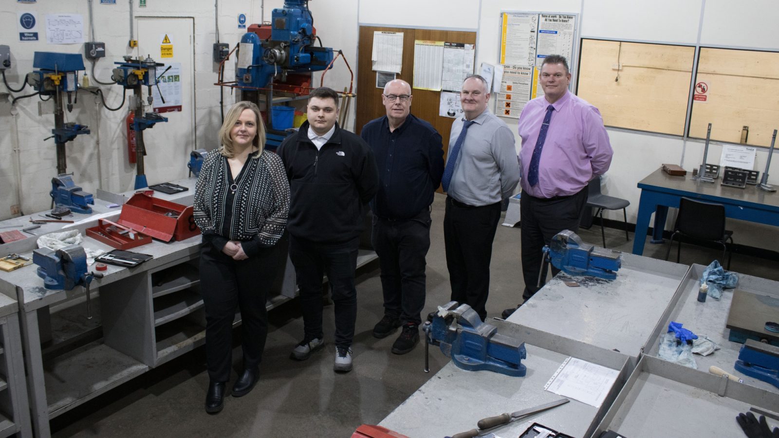 Charlie-Ann Ewen, Lukasz Szpaderski, Neil Robertson, Neil Campbell and Justin Trick.