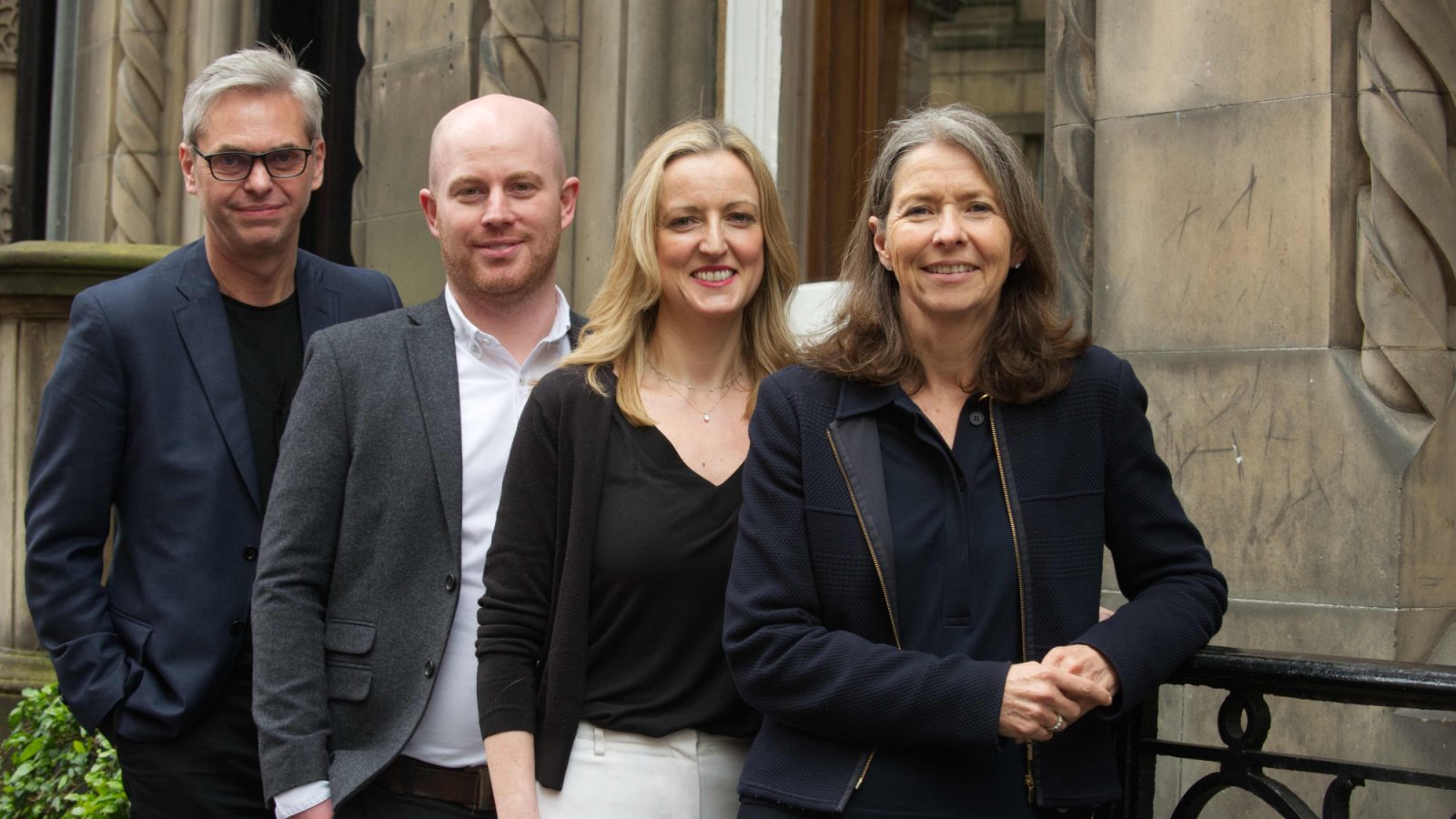 John Beevers, Head of Professional Services, Neil Robb, Head of Business Advisory,  Lynn Calder, Chief Growth Officer, and Emma Lancaster, Chief Executive of AAB.