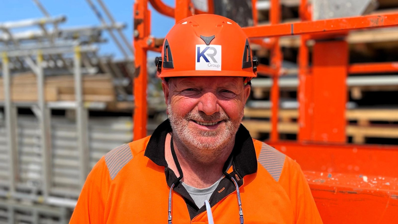 Training and Competency Lead, Darrin Limond, at KR Group Scotland’s yard in Newburgh, Aberdeenshire following the launch of the company’s new construction training division, KR SkillsHub.