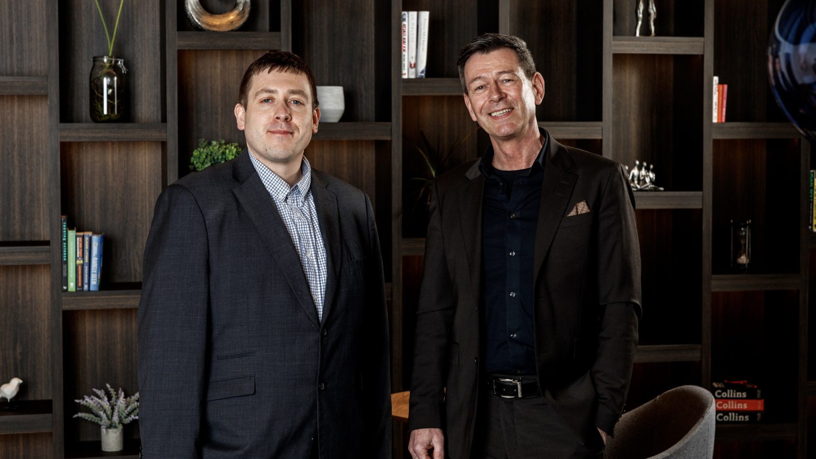 L-R - Alan Simpson, CIU director and Manfred Vonlanthen, chief executive officer of SES Energy.