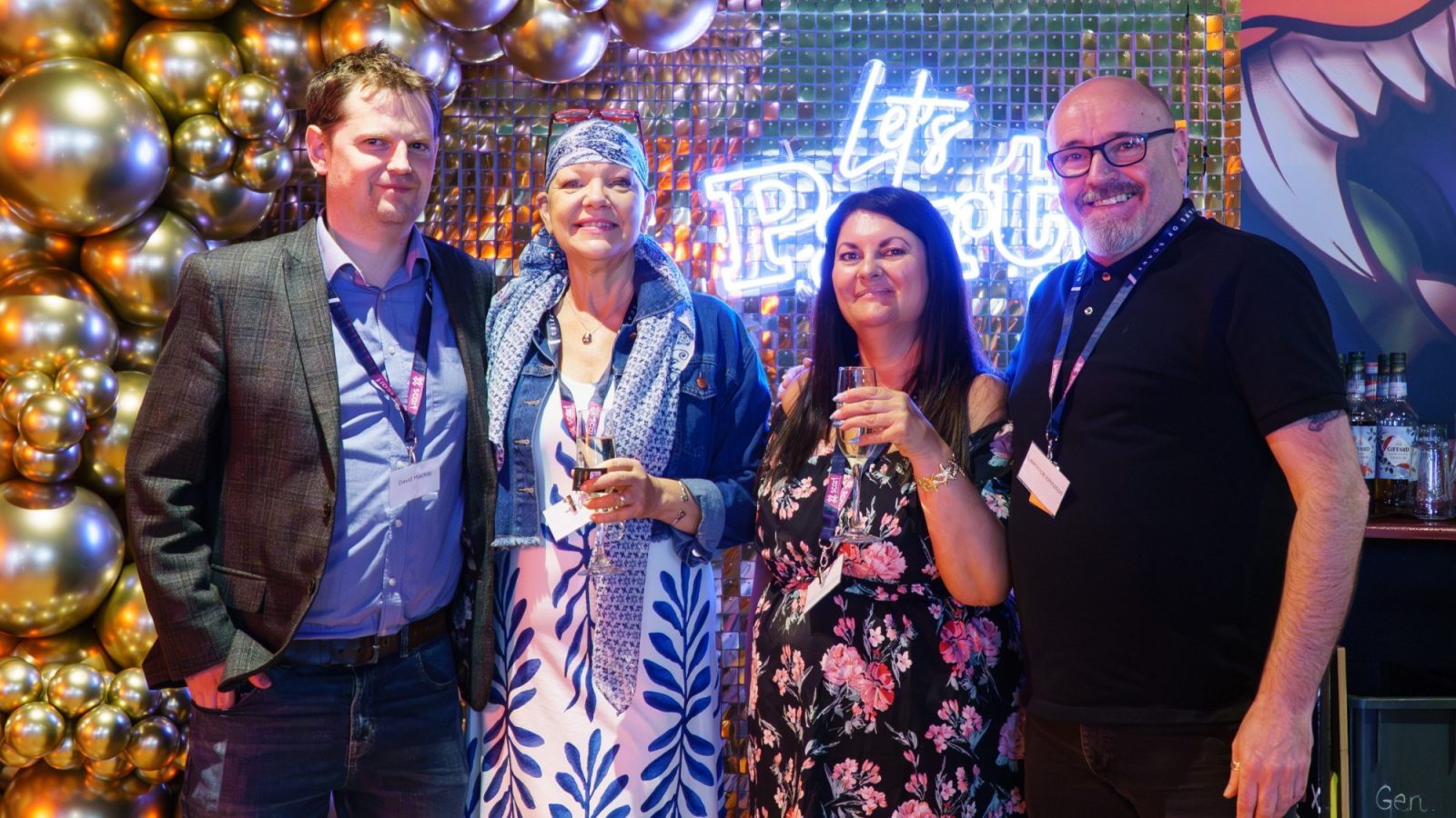 David Mackay (Co-CEO), Tricia Gray (HR Manager), Christine Sellers (Business Support Coordinator), and Lawrence Johnston (Co-CEO)