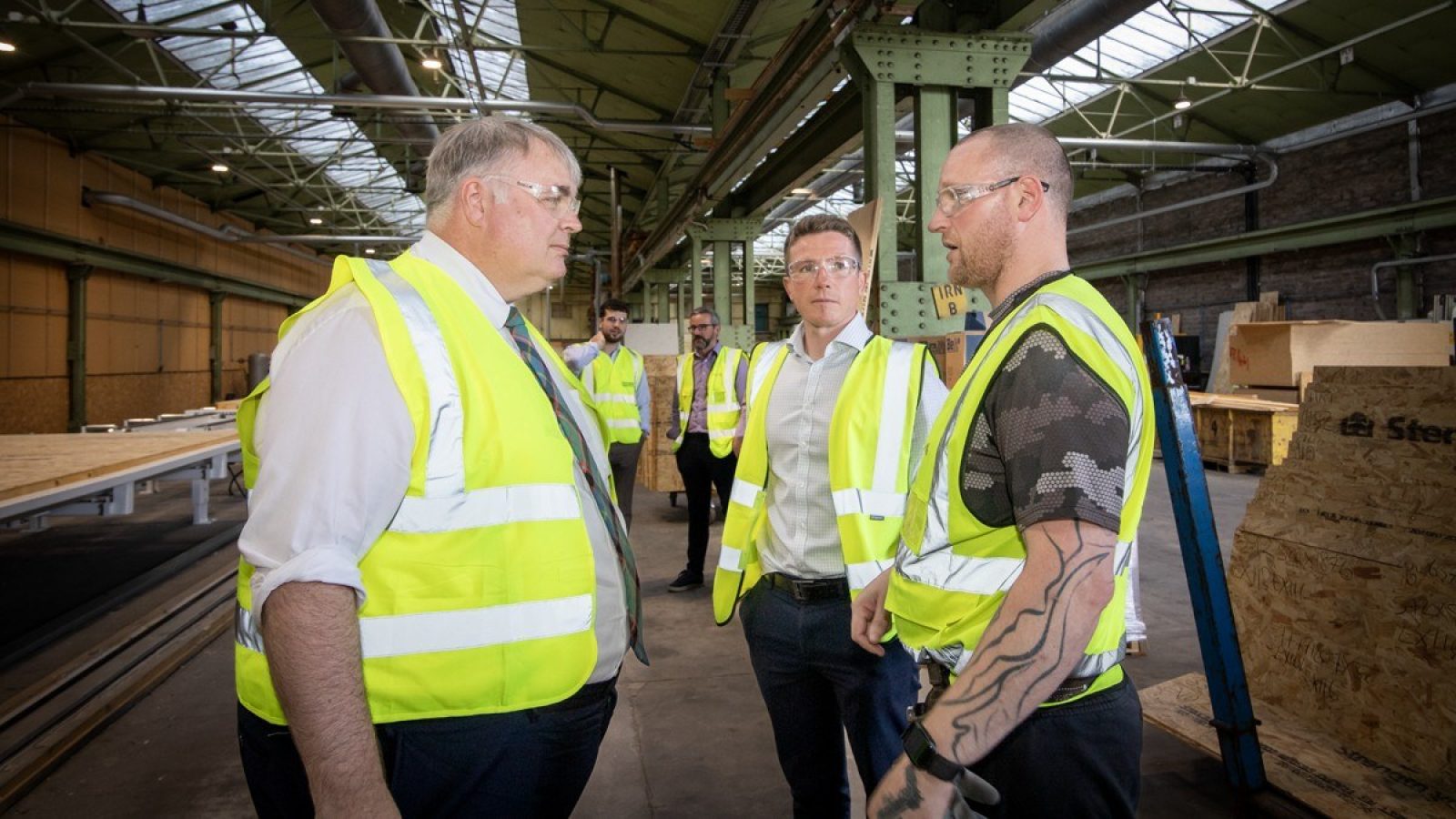 MP Chris Kane Meeting Deeside Employees