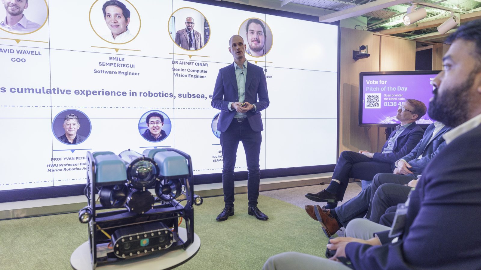 Frontier Robotics chief executive Jonatan Scharff Willners at last year’s TechX demo day