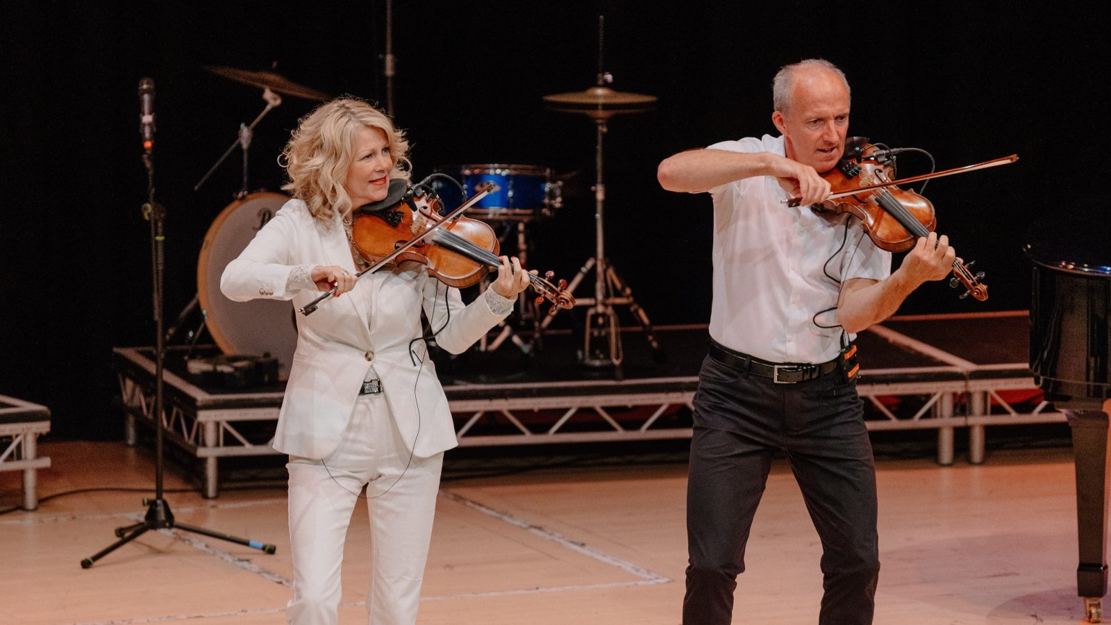 Natalie MacMaster and Donnell Leahy perform at NAFCo.  Credit - Tucker Tangeman