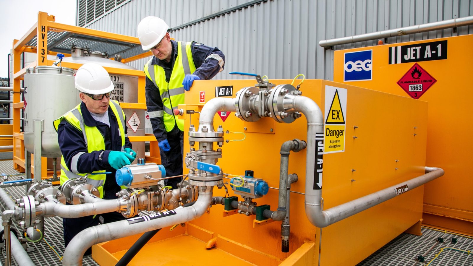 OEG Offshore’s recently commissioned Helifuel Training System, located at their Cairnrobin, Aberdeen facility.