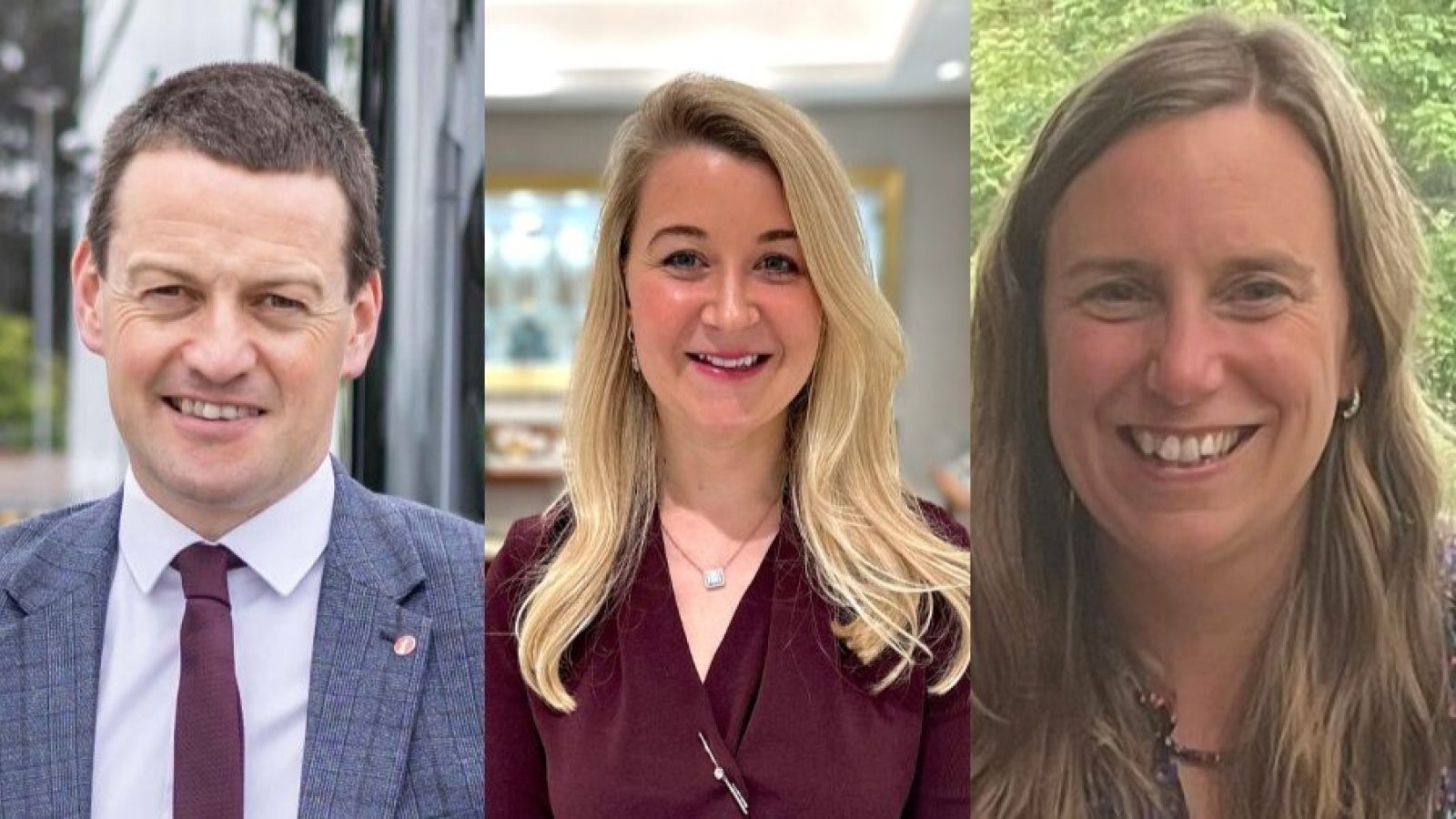 (L-R) Duncan Cameron, Dominique Dawson and Sarah Stewart