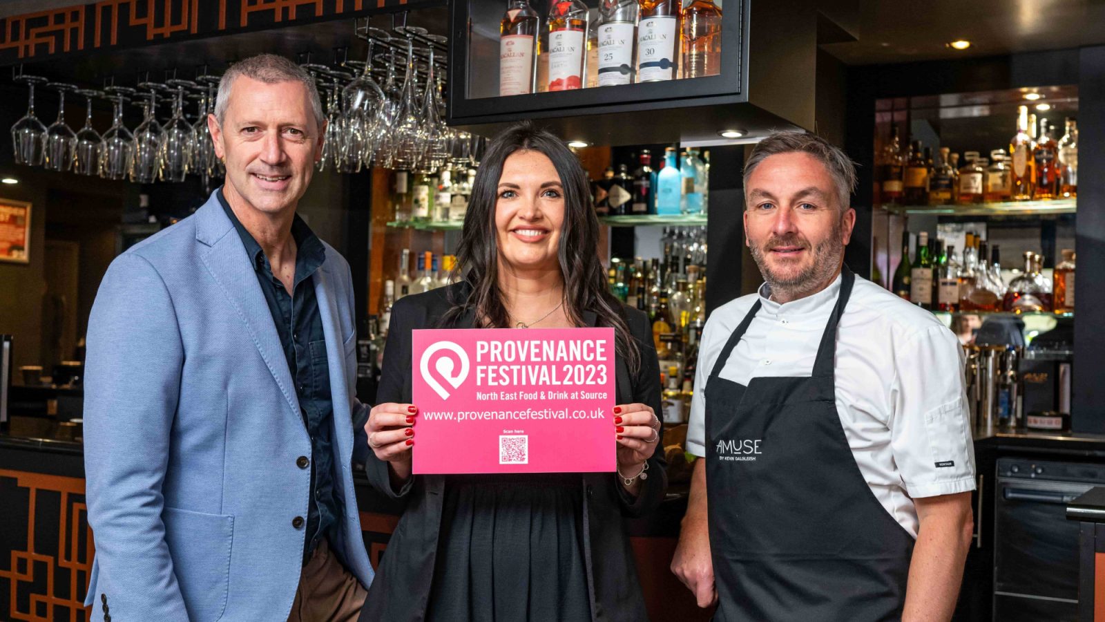 Chris Foy, CEO, VisitAberdeenshire, Julia Bryce, Project Manager, Food, Drink and Agriculture at Opportunity North East and Kevin Dalgleish, Chef and Owner at Amuse by Kevin Dalgleish.