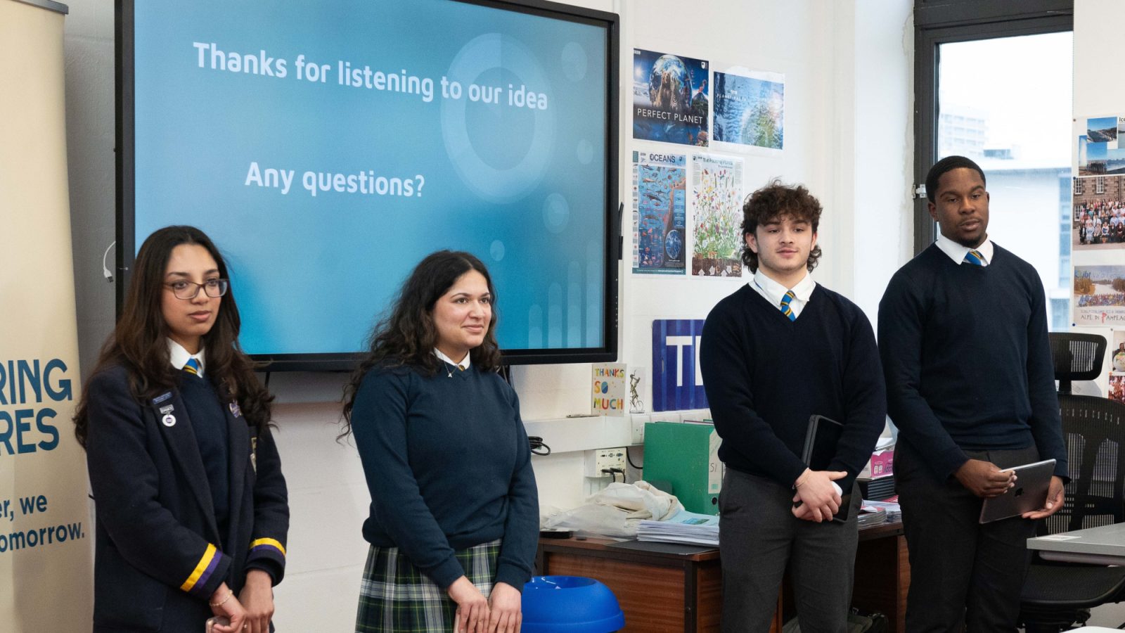 Pupils presenting from Robert Gordon's College