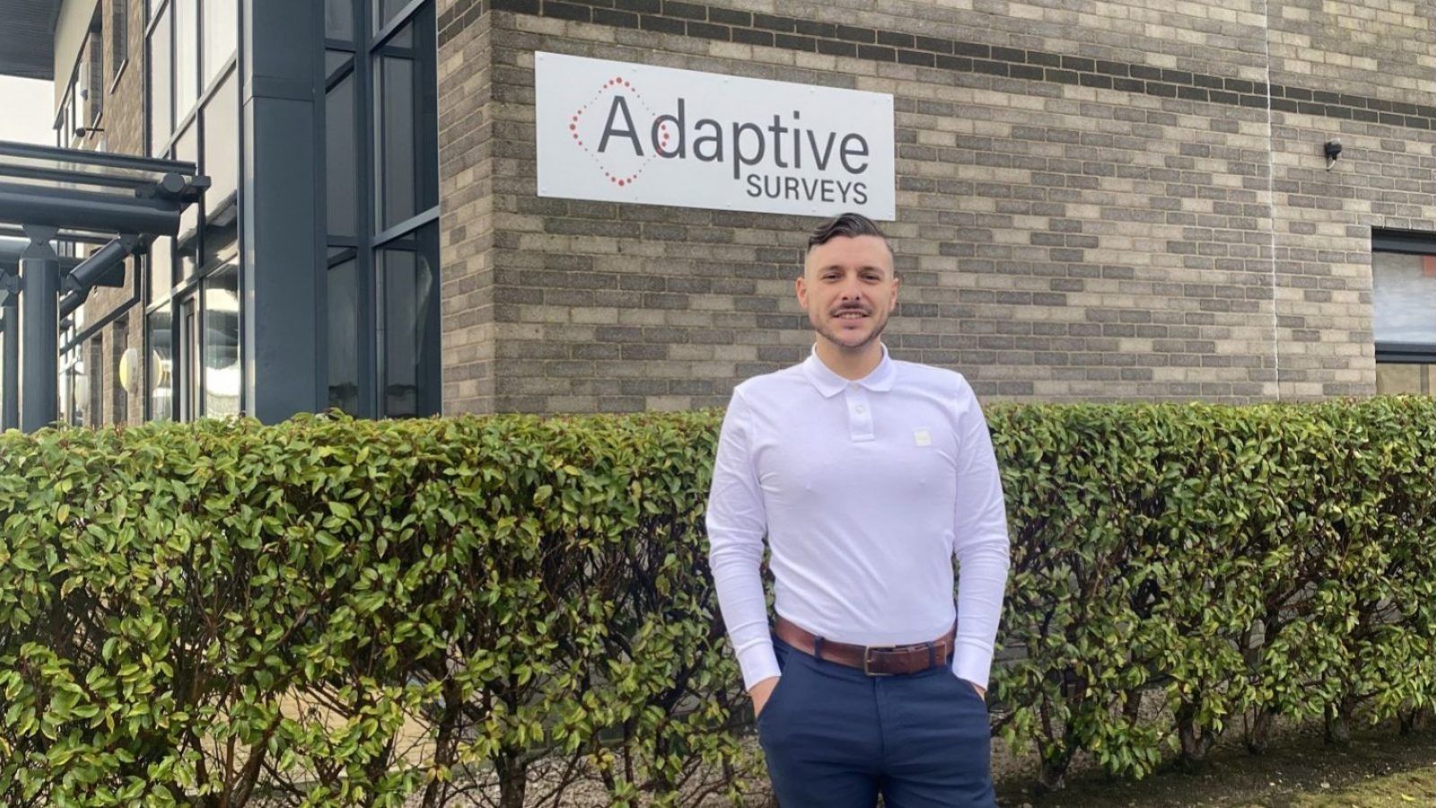 Business development manager Riess Nisbet outside of the Aberdeen office.