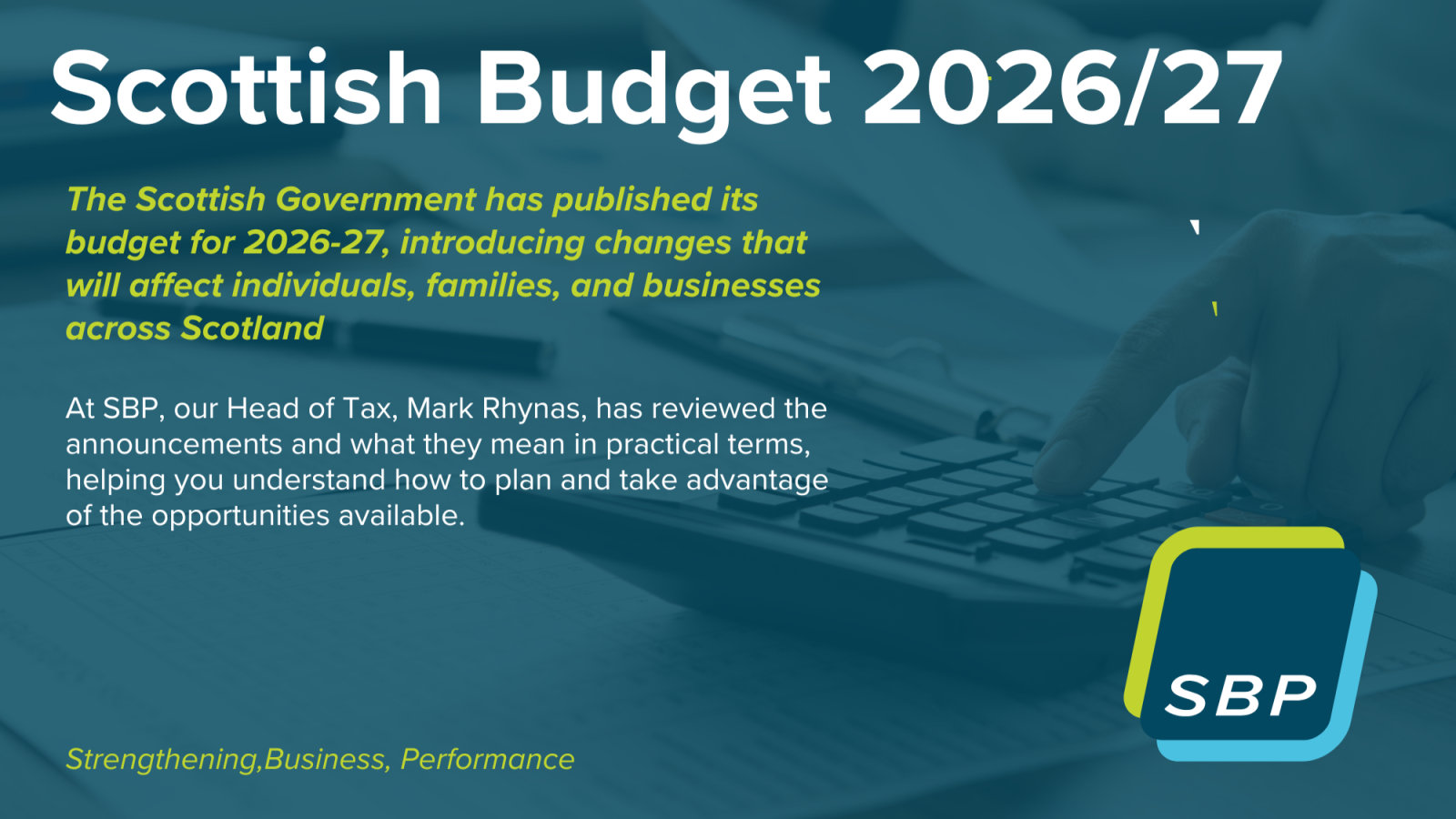 Breaking down the 2026 Scottish Budget with SBP!