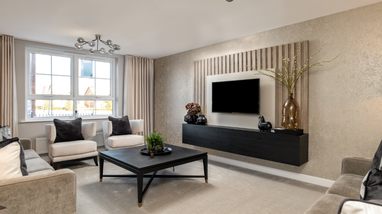 Show home living room Ballater house type