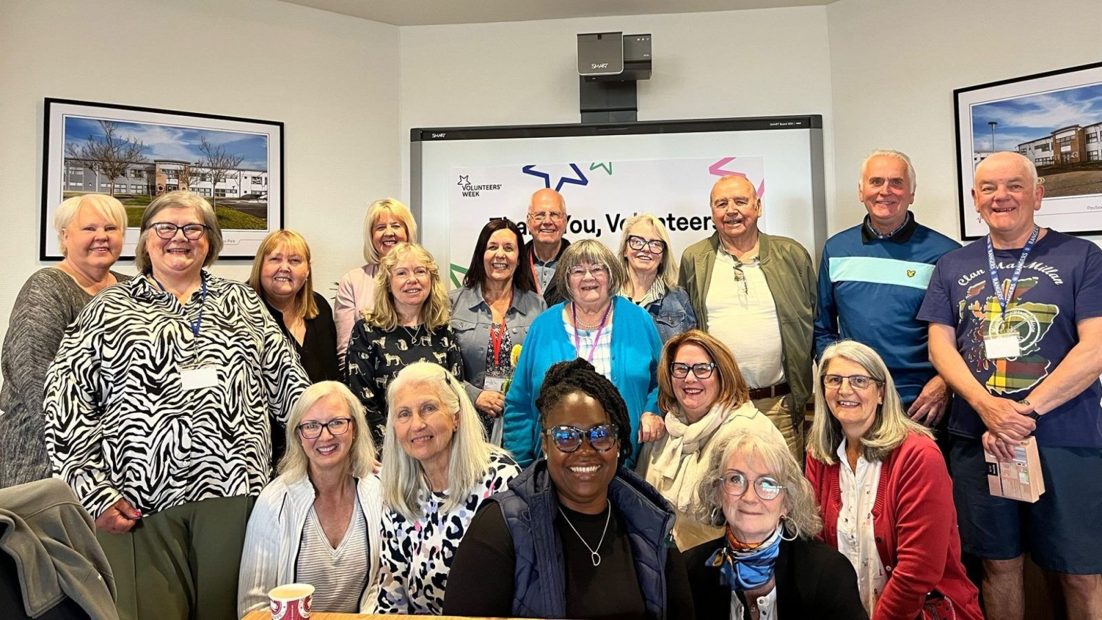 A team of volunteers at Somebody Cares Scotland