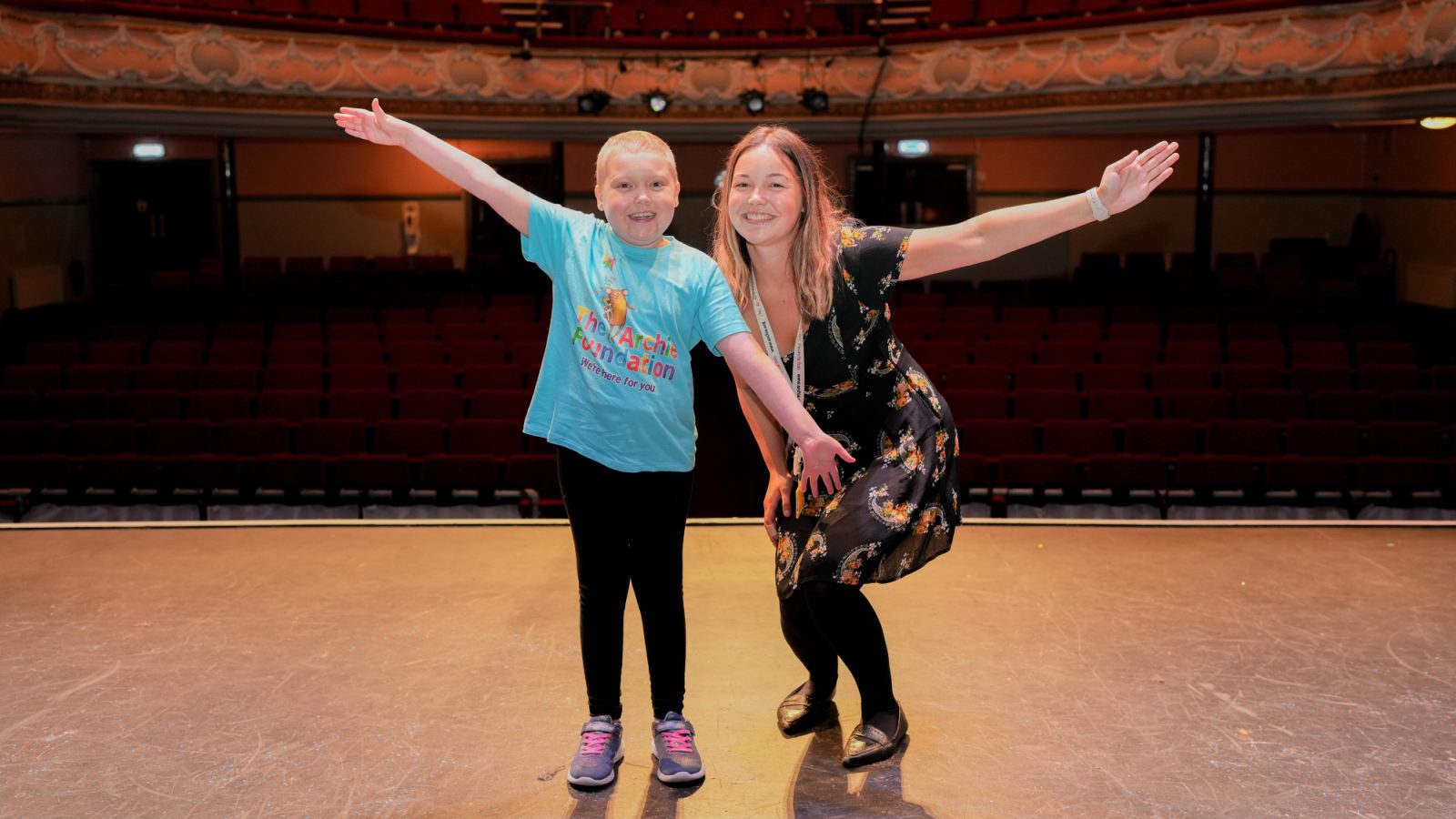The Archie Foundation Variety Show ambassador and singer Izzy Noble with the charity’s fundraising manager, Cassie McGunnigle