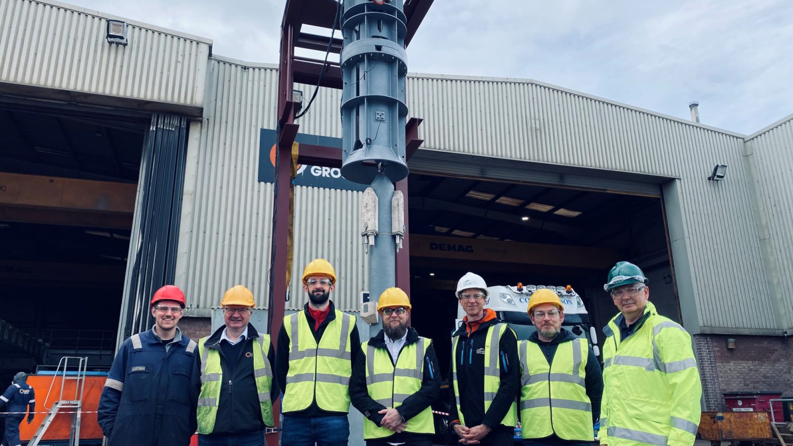 The PALM QCS team following successful proof of concept onshore trials in 2022