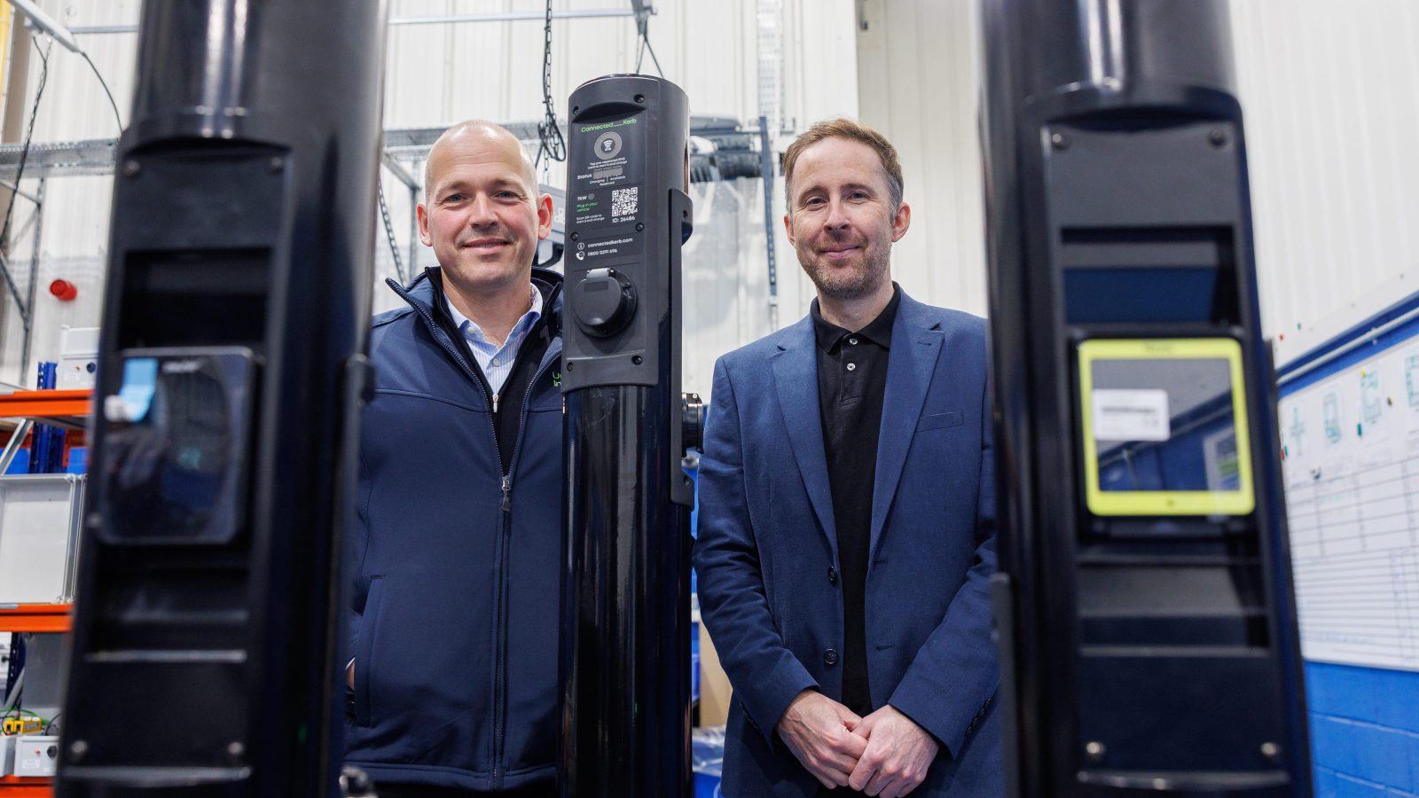Chris Pateman-Jones, Chief Executive of Connected Kerb and Neil Young,  Deputy Chief Executive at ETZ Ltd.