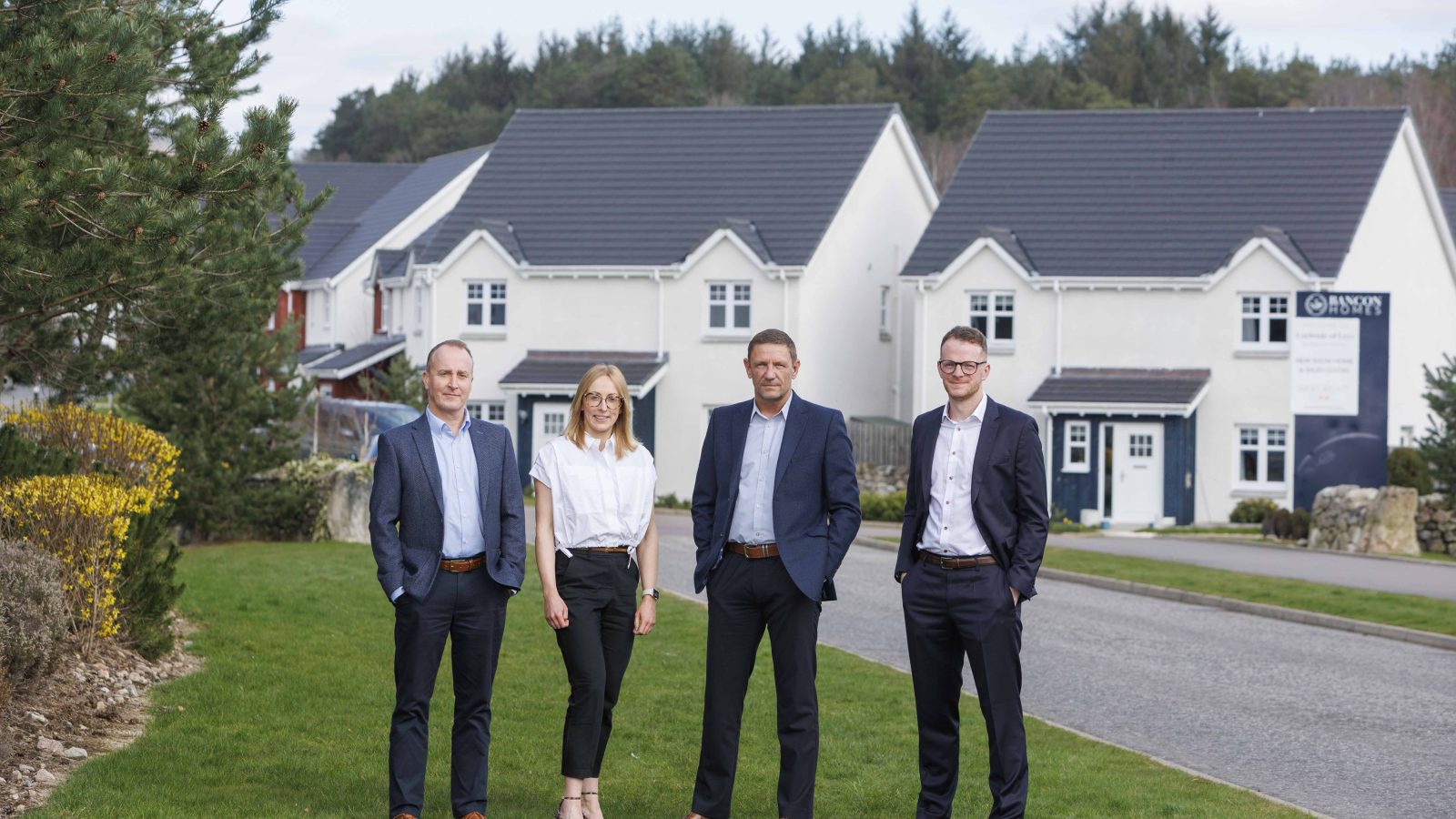 (L-R) Bancon Group drive new phase of growth with series of senior leadership appointments including Andrew Tweedie, Kate Dick, Jamie Tosh, James Adamson.