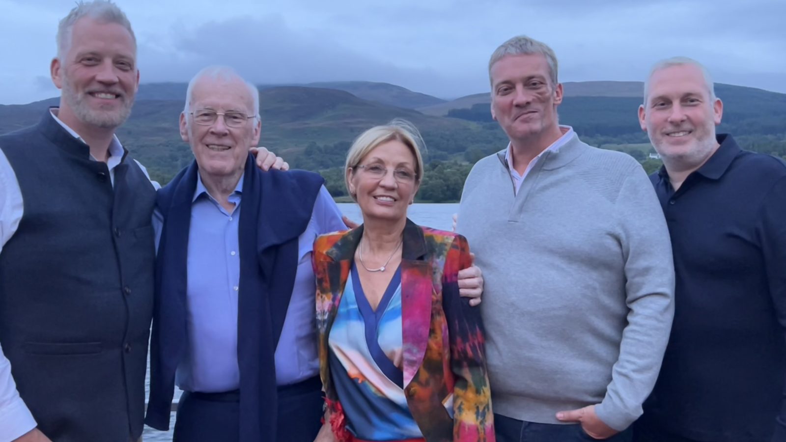 Sir Ian with his family