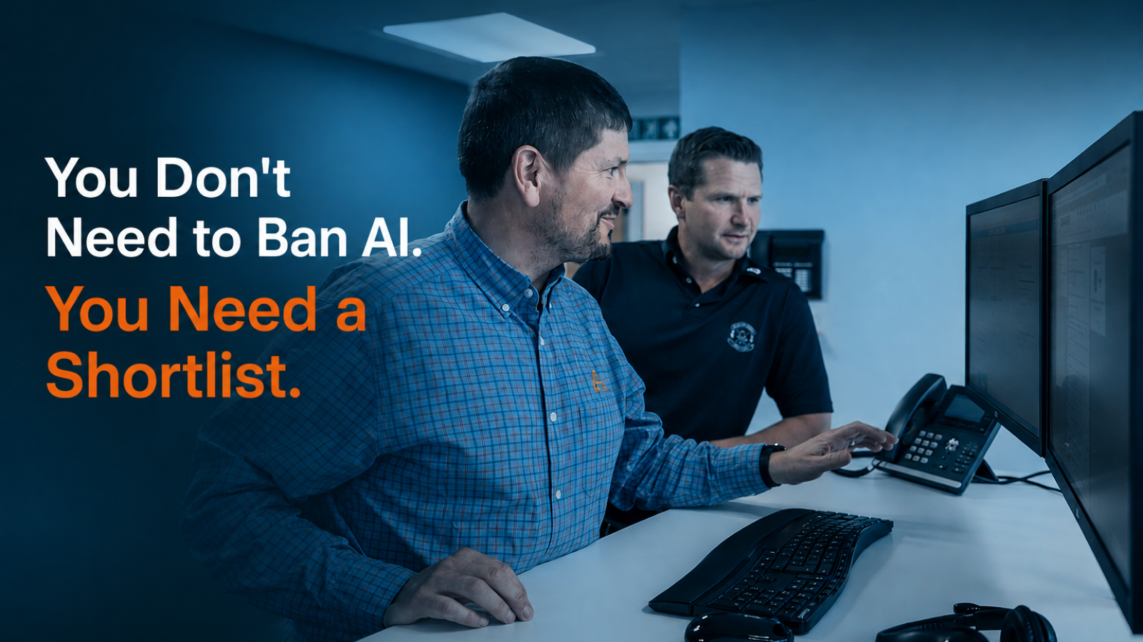 You don't need to ban AI. You need a shortlist