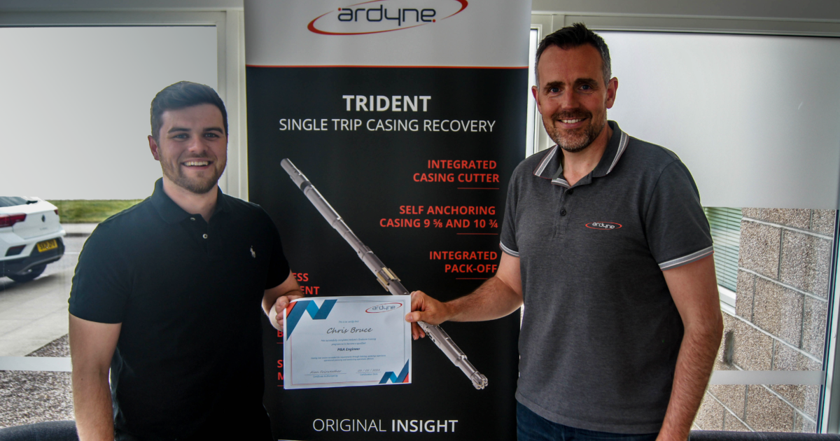 OpenGraph Image for First graduate completes Ardyne P&A Engineer Development Programme