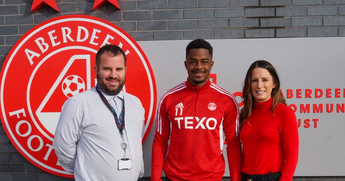 OpenGraph Image for Bethan Customs Consultancy nets Dons striker sponsorship